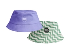 Dubbelzijdige buckethat Lila/groen