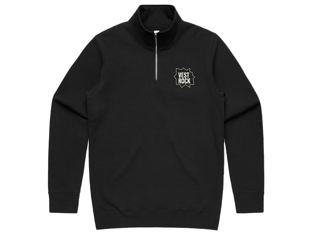 Half Zip Sweater 2025 Zwart