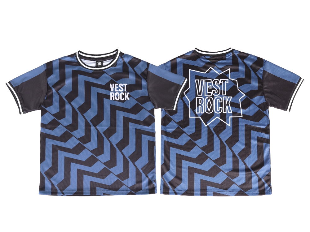 Kids voetbalshirt Blauw / Zwart