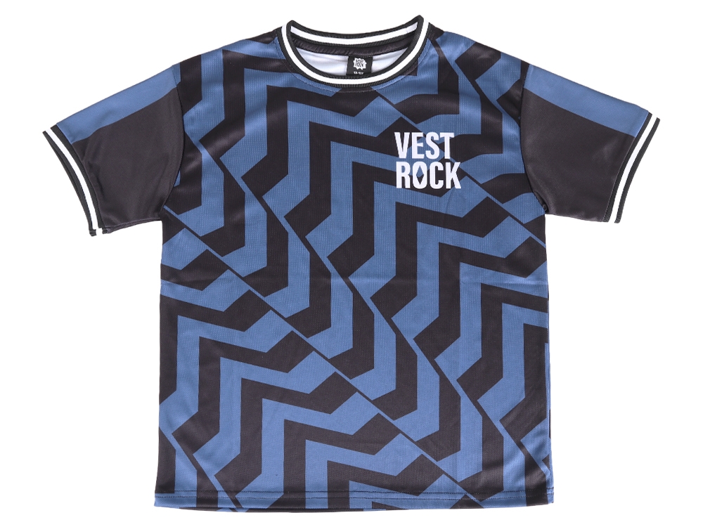 Kids voetbalshirt Blauw / Zwart