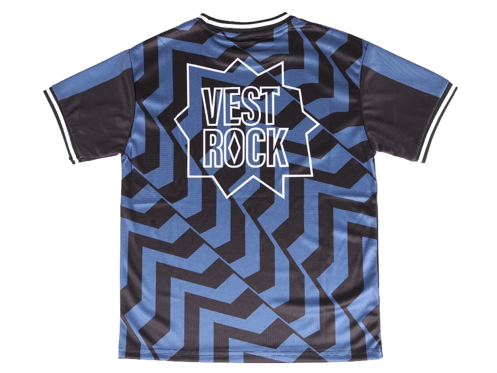 Kids voetbalshirt Blauw / Zwart