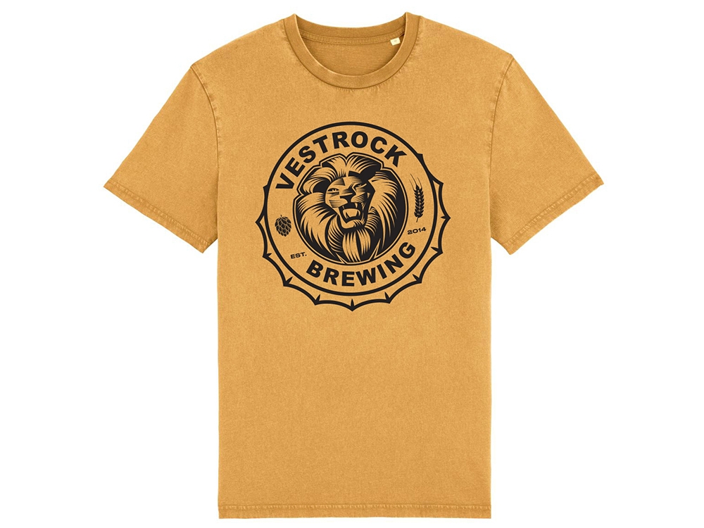 Vestrock Blond t-shirt  2023 Vintage okergeel